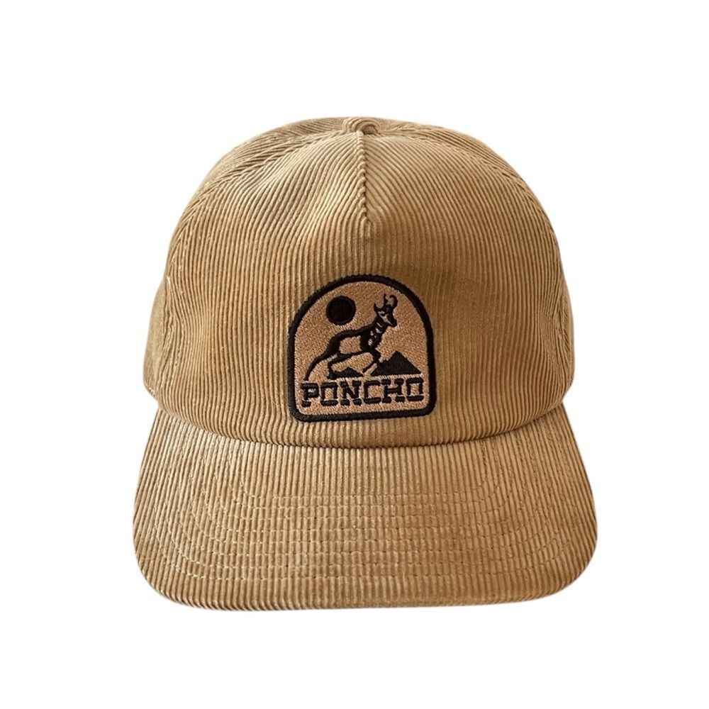 Poncho Outdoors Tan Corduroy Patch Hat